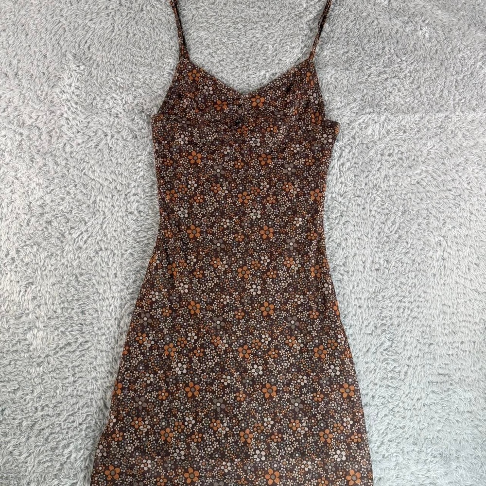 Motel Rocks‎ brown floral mini dress